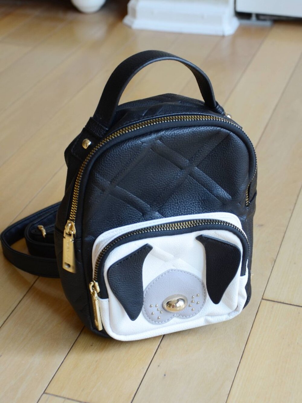 Betsey Johnson Mini Dog Face Backpack - Picture 1 of 12